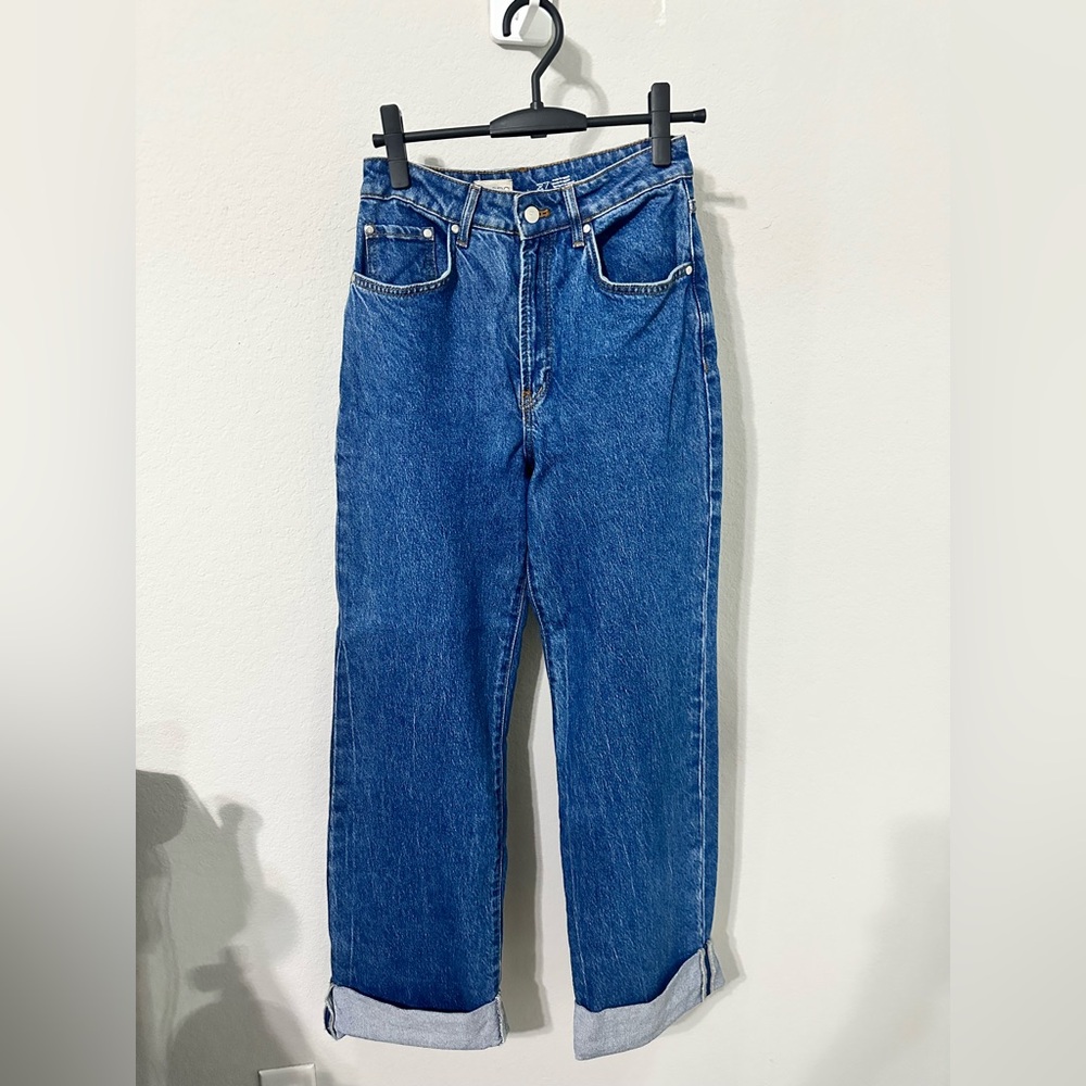Pilcro Wide-leg Cuffed‎ Jeans Size 27 - Picture 5 of 8